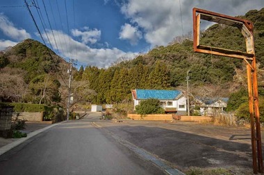 榊原温泉・紫峰閣を望む
