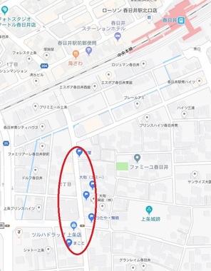 春日井・道風荘地図